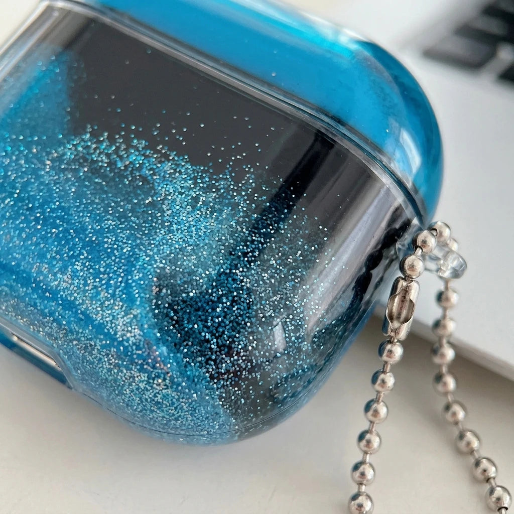 Luminous Floating Sand AirPods Case — Pro 3 / 4